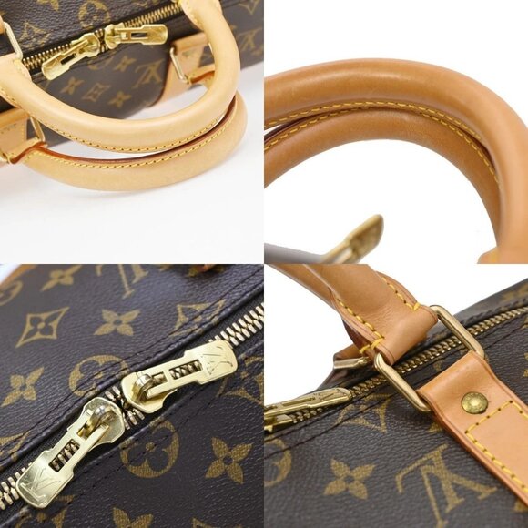 LOUIS VUITTON Keepall Bandouliere 50 2Way Hand Bag Monogram Brown - Picture 14 of 16
